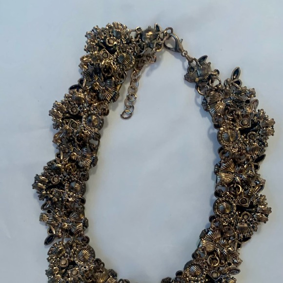 Statement Necklace Gold Multicolor - Picture 10 of 10